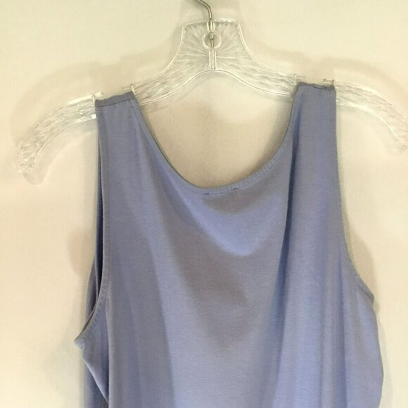 Talbots Stretch Tank Top in Soft Blue Women's Size Large Career All Seasons - Picture 5 of 6
